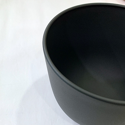 Spun metal bowl example